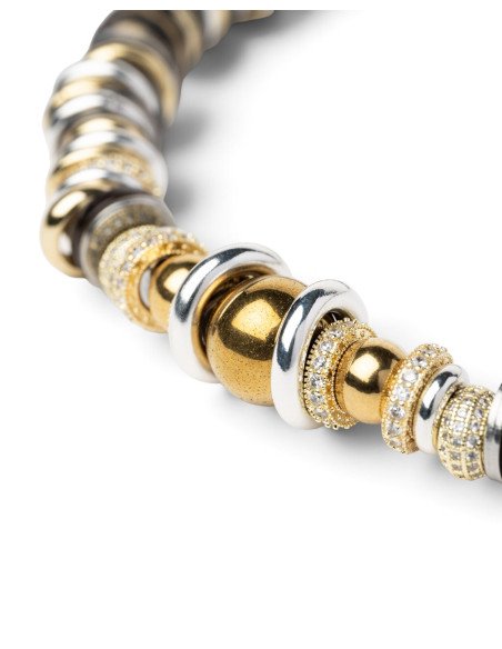 SIGAL Collier TWIST RONDELLE Noir