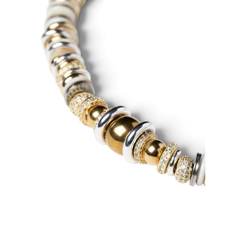 SIGAL Collier TWIST RONDELLE Crème