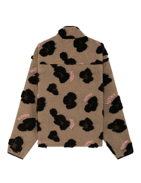 AUTRY Veste Jacquard Leopard