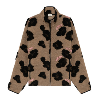 AUTRY Veste Jacquard Leopard