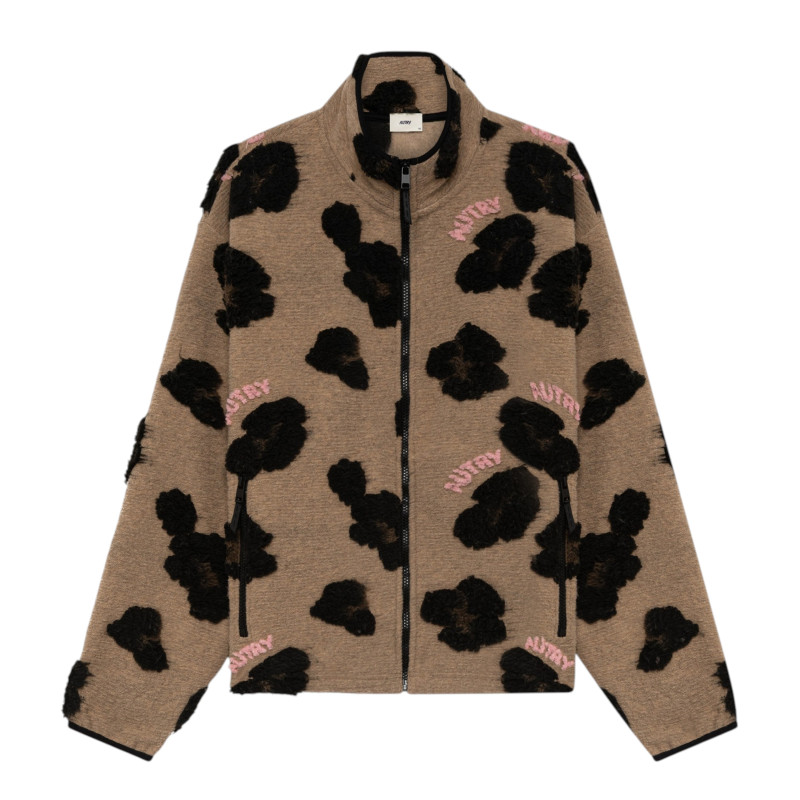 AUTRY Veste Jacquard Leopard