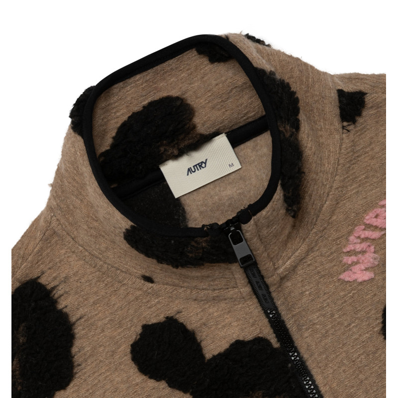AUTRY Veste Jacquard Leopard