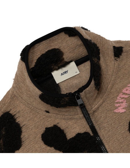 AUTRY Veste Jacquard Leopard