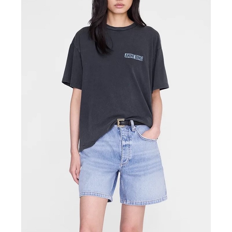 ANINE BING tee-shirt CADE palm