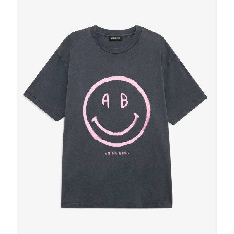 ANINE BING tee-shirt CADE smiley