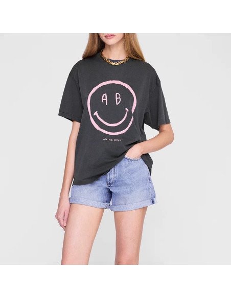 ANINE BING tee-shirt CADE smiley