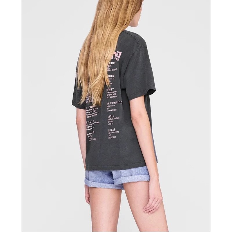 ANINE BING tee-shirt CADE smiley