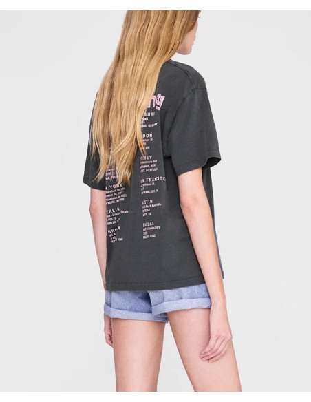 ANINE BING tee-shirt CADE smiley