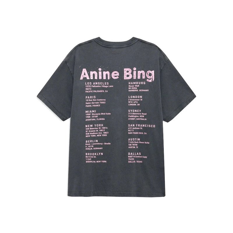 ANINE BING tee-shirt CADE smiley