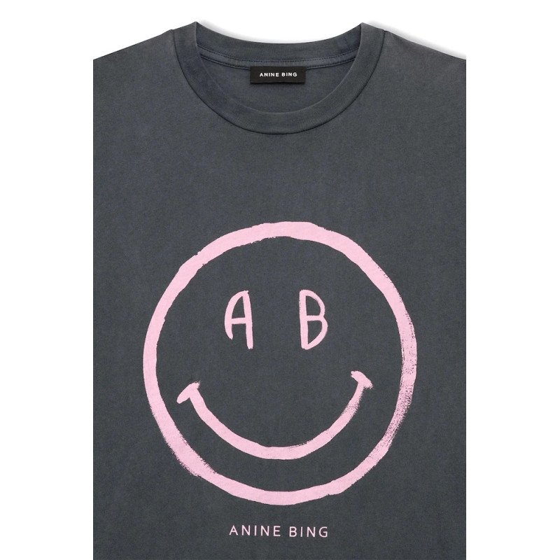 ANINE BING tee-shirt CADE smiley