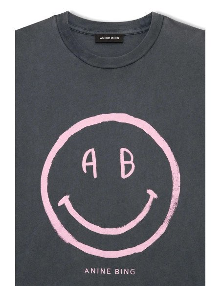 ANINE BING tee-shirt CADE smiley