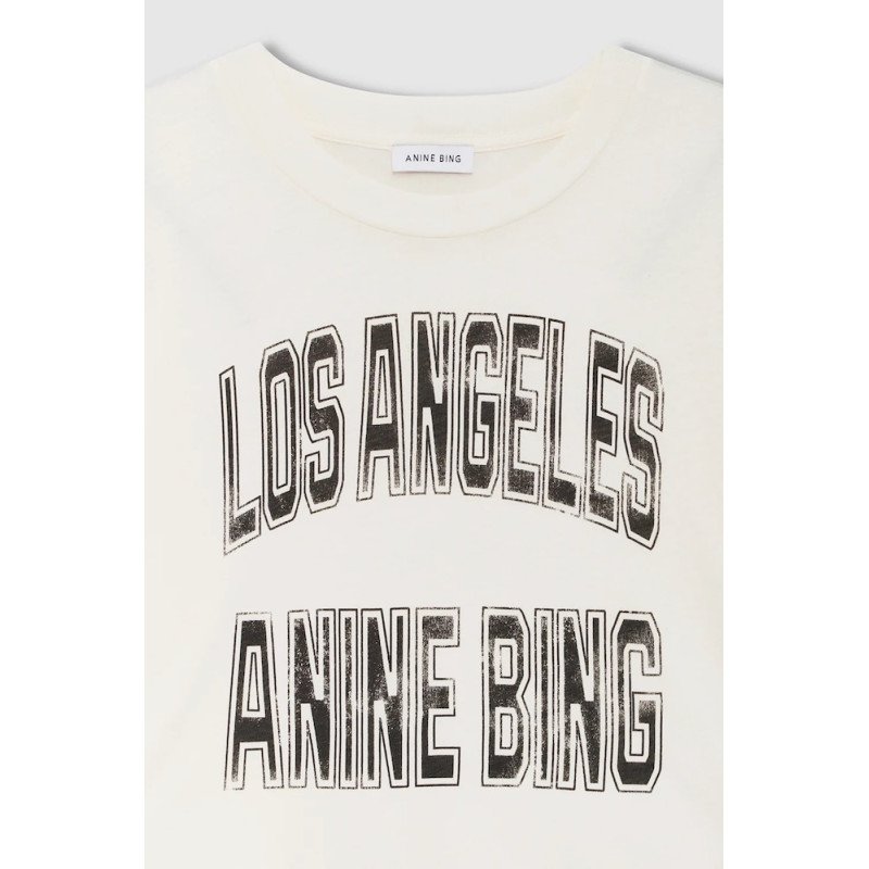 ANINE BING tee-shirt JOHNNY cream