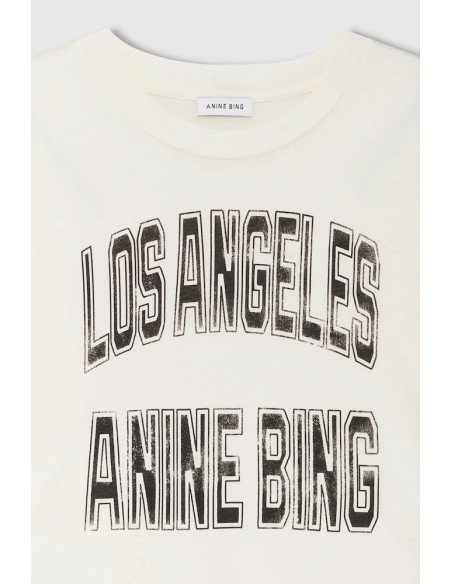 ANINE BING tee-shirt JOHNNY cream