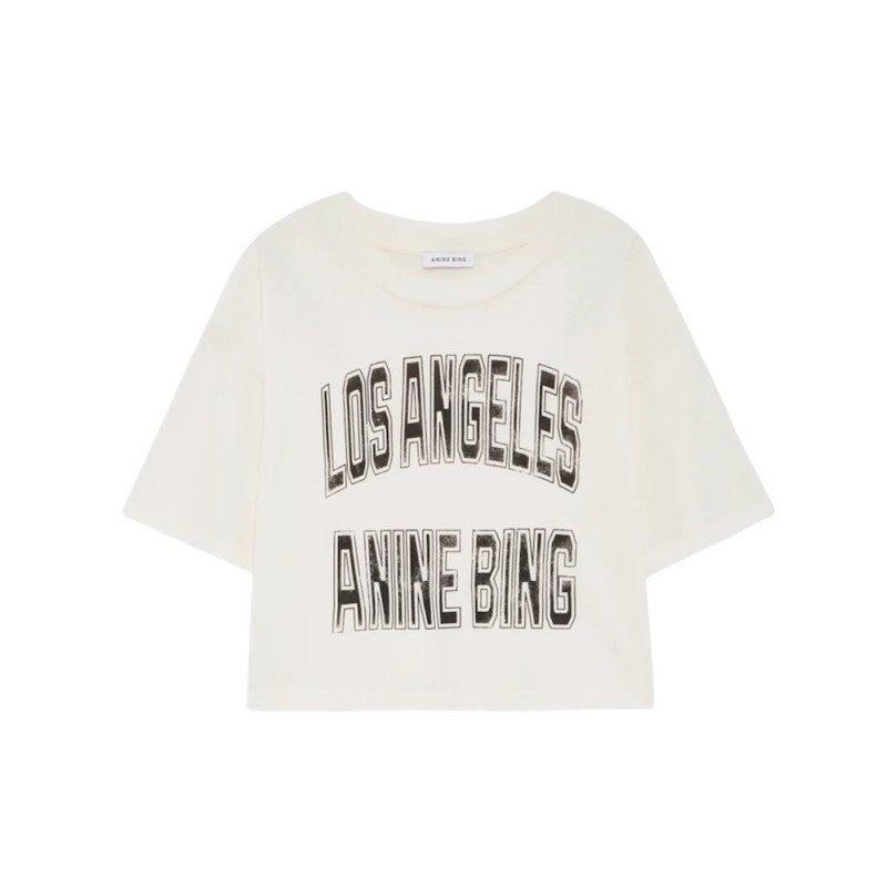 ANINE BING tee-shirt JOHNNY cream
