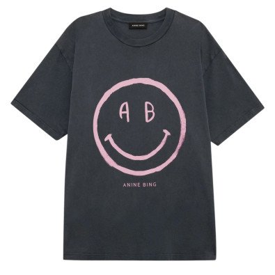 ANINE BING tee-shirt CADE smiley