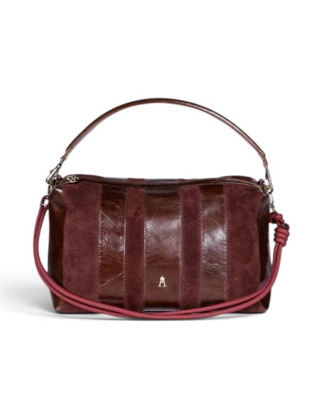 CRAIE STUDIO Sac HALO Stripe Acajou Burgundy