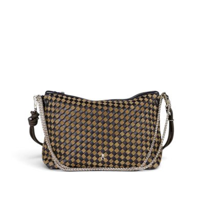 CRAIE STUDIO Sac MALLOW Tressé Sépia Noir