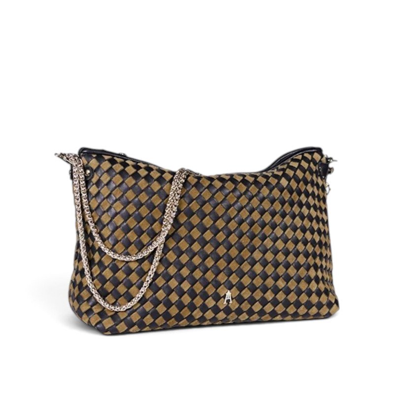 CRAIE STUDIO Sac MALLOW Tressé Sépia Noir
