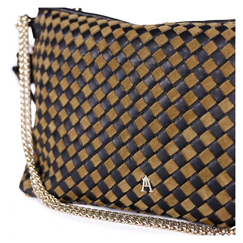 CRAIE STUDIO Sac MALLOW Tressé Sépia Noir