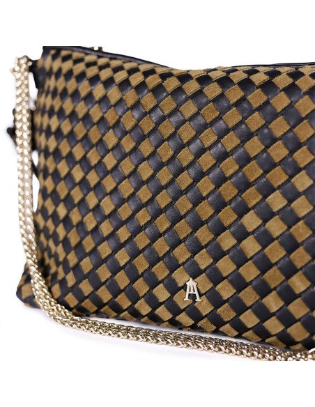 CRAIE STUDIO Sac MALLOW Tressé Sépia Noir