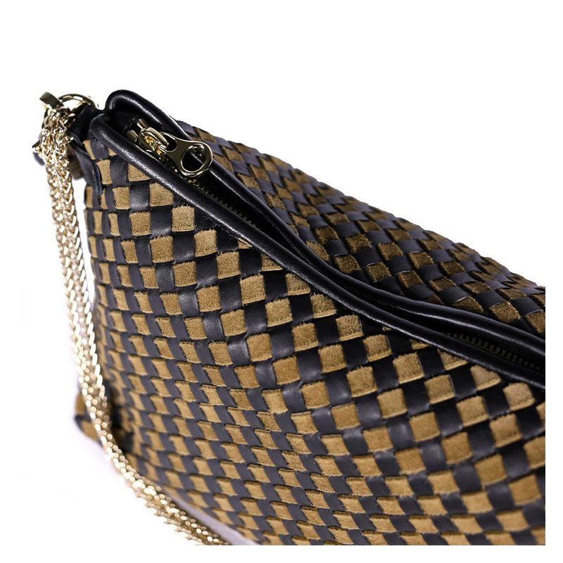 CRAIE STUDIO Sac MALLOW Tressé Sépia Noir
