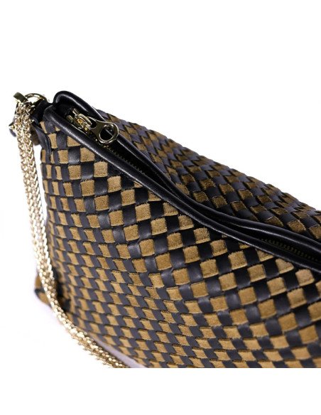 CRAIE STUDIO Sac MALLOW Tressé Sépia Noir