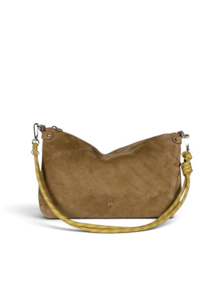 CRAIE STUDIO Sac MALLOW Suède Sépia