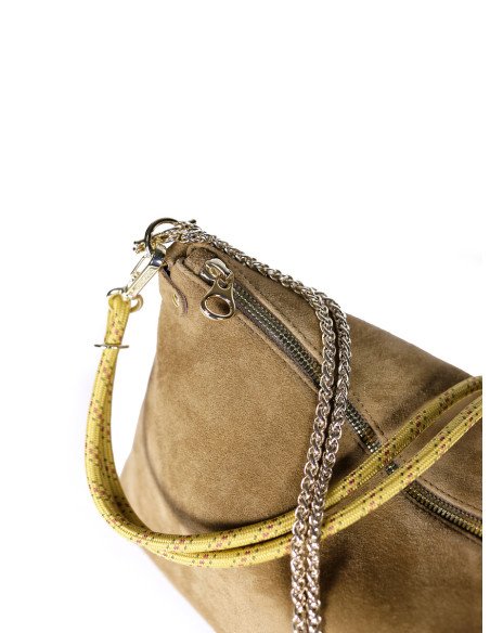 CRAIE STUDIO Sac MALLOW Suède Sépia