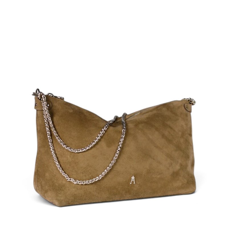 CRAIE STUDIO Sac MALLOW Suède Sépia