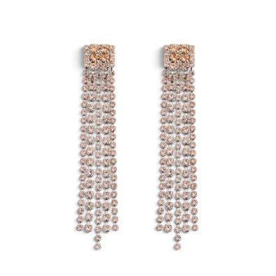 forte_forte boucles d'oreille à cristaux
