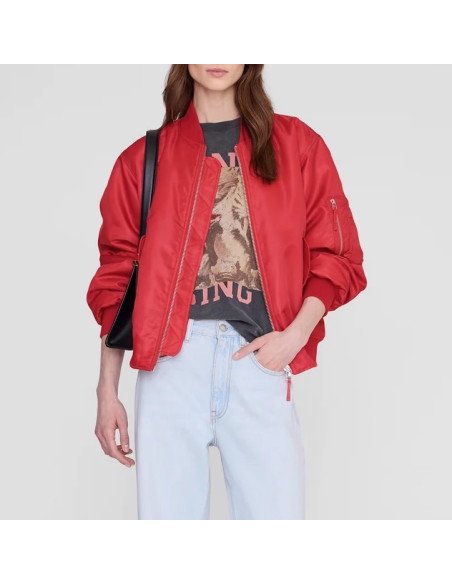 ANINE BING Bomber LEON red