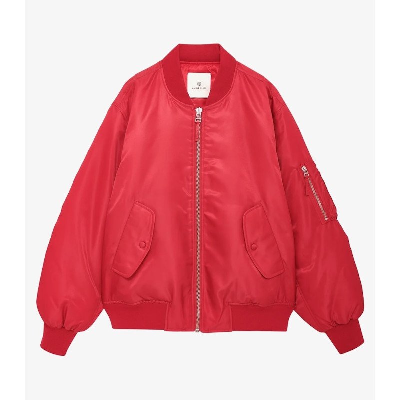 ANINE BING Bomber LEON red