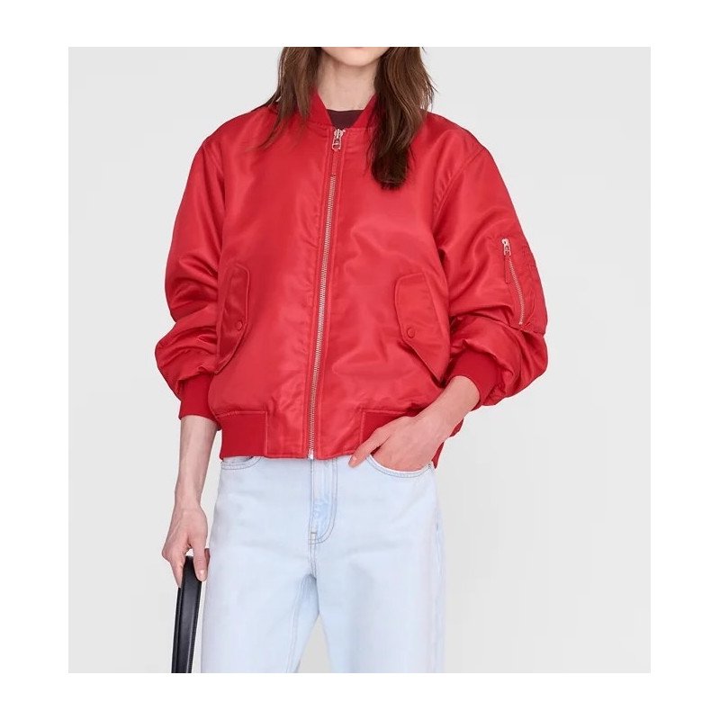 ANINE BING Bomber LEON red