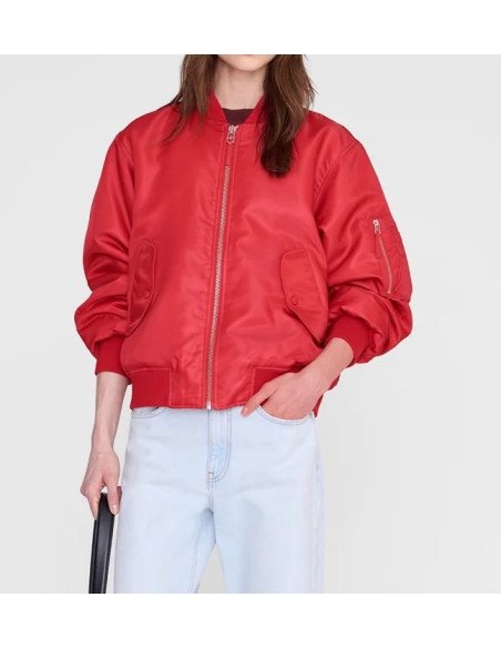 ANINE BING Bomber LEON red