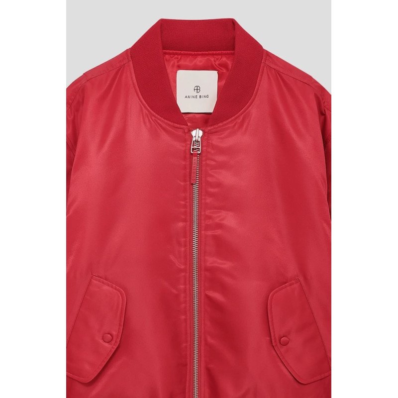 ANINE BING Bomber LEON red