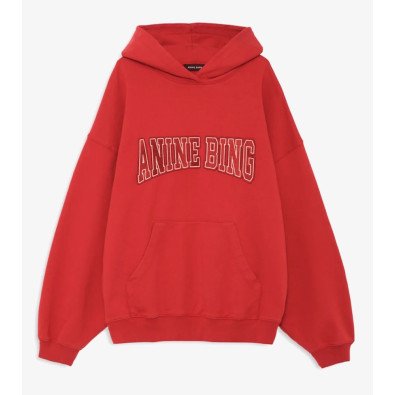 ANINE BING sweatshirt HARVEY red