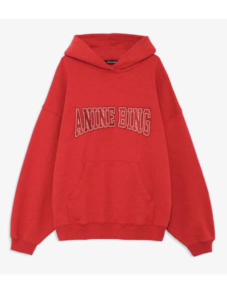 ANINE BING sweatshirt HARVEY red