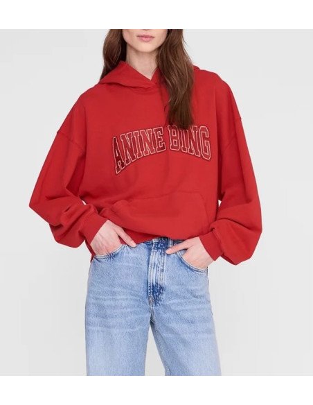 ANINE BING sweatshirt HARVEY red