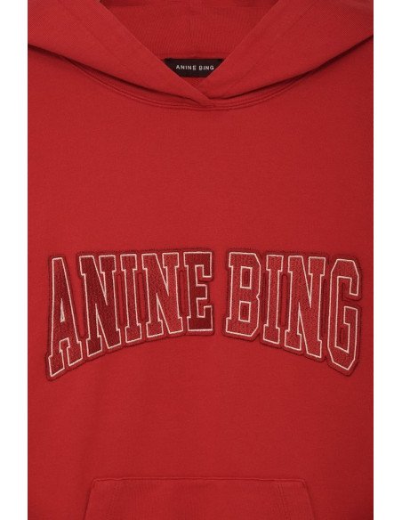 ANINE BING sweatshirt HARVEY red