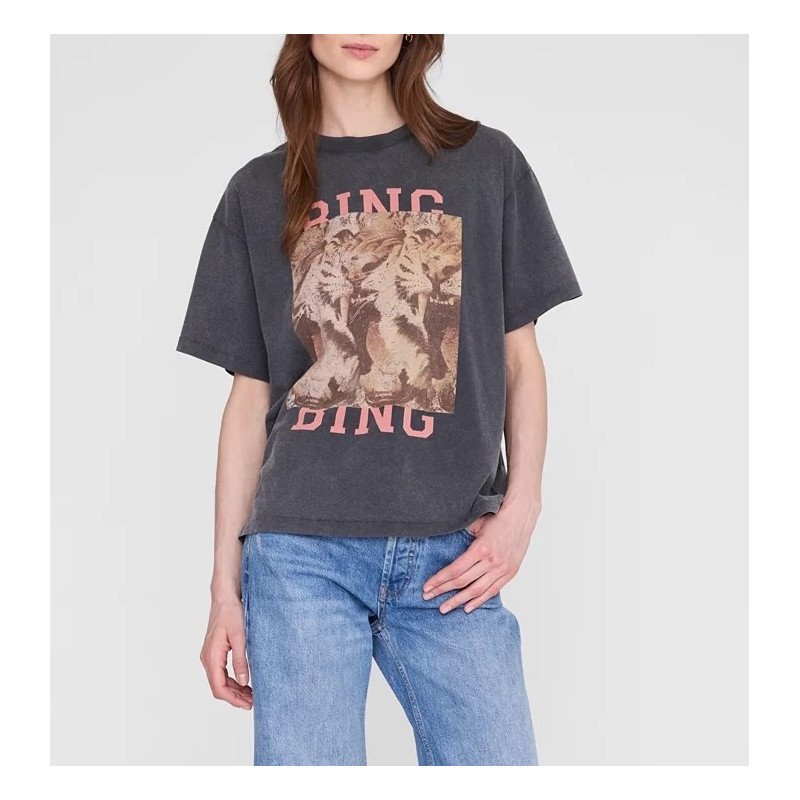 ANINE BING tee-shirt CADE tiger
