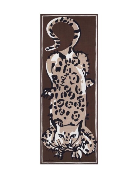 INOUÏ EDITIONS écharpe FELINO marron