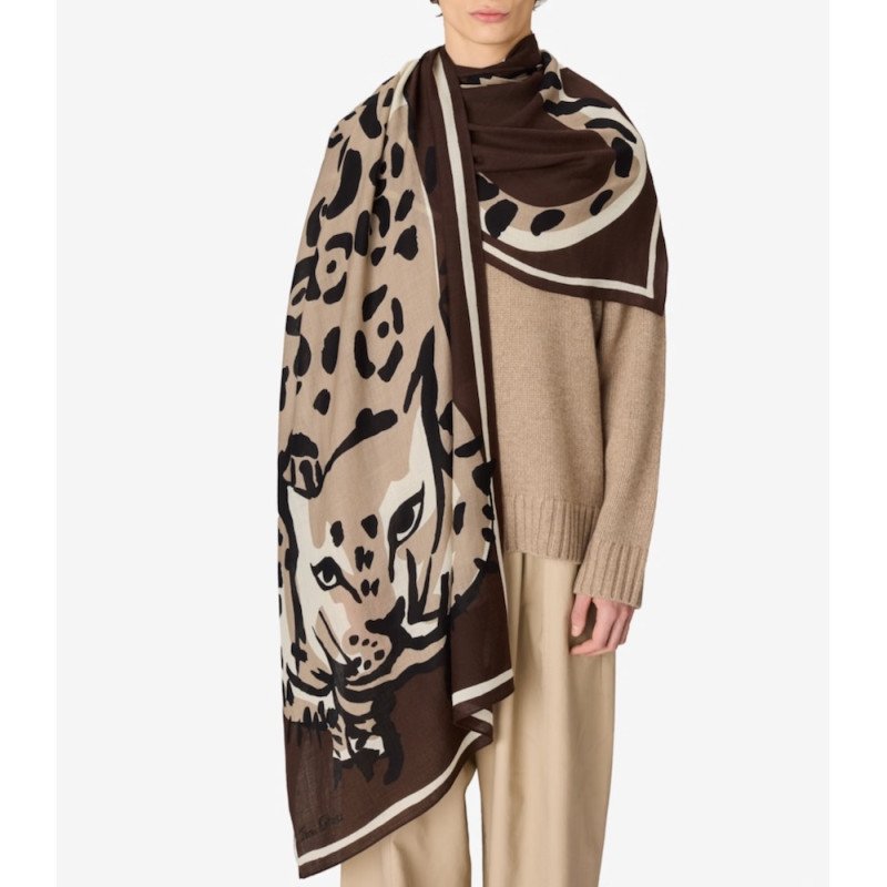 INOUÏ EDITIONS écharpe FELINO marron
