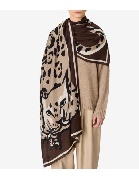 INOUÏ EDITIONS écharpe FELINO marron