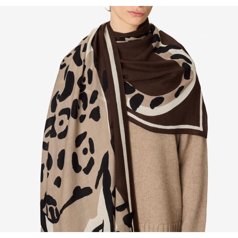 INOUÏ EDITIONS écharpe FELINO marron