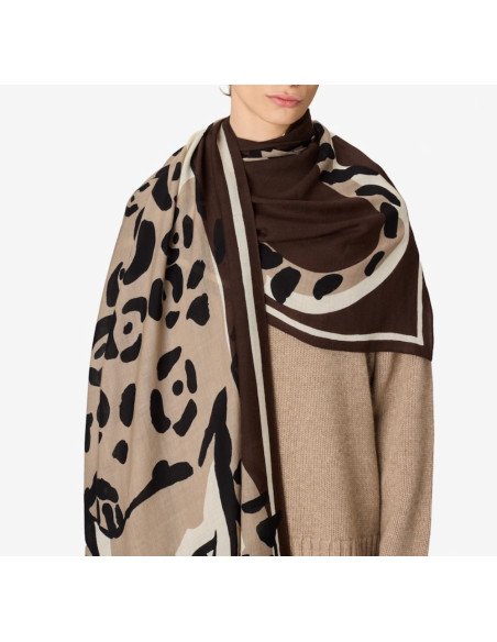 INOUÏ EDITIONS écharpe FELINO marron
