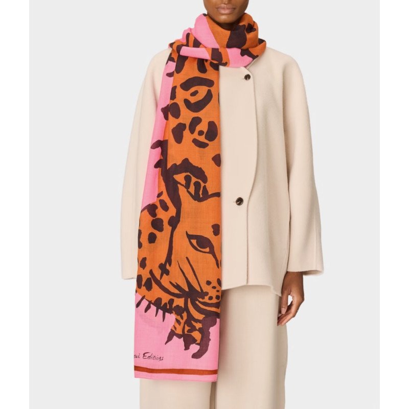 INOUÏ EDITIONS écharpe FELINO rose