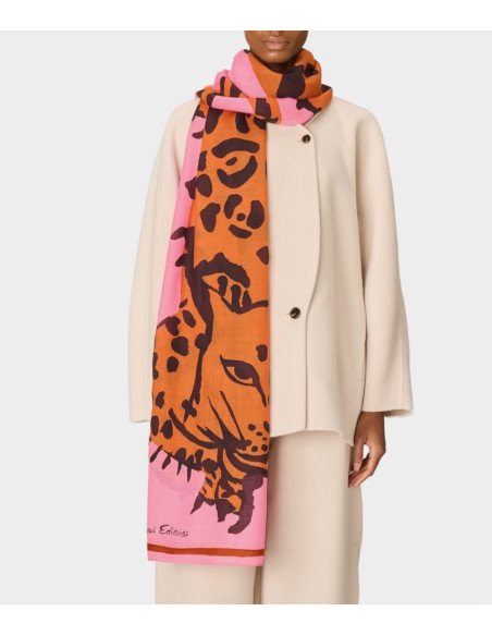 INOUÏ EDITIONS écharpe FELINO rose