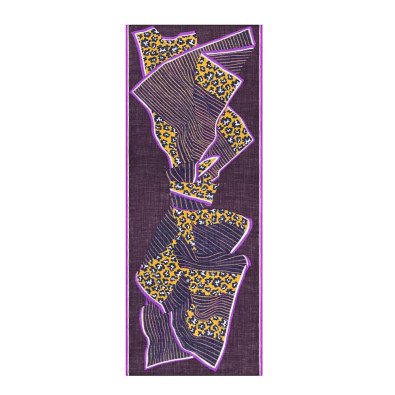 INOUÏ EDITIONS écharpe LOV violet