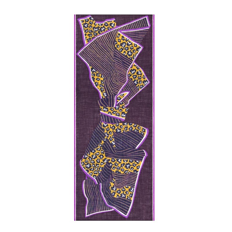 INOUÏ EDITIONS écharpe LOV violet