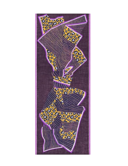 INOUÏ EDITIONS écharpe LOV violet
